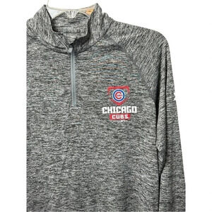 Under Armour Men’s Chicago Cubs Quarter Zip Long Sleeved Shirt HeatGear